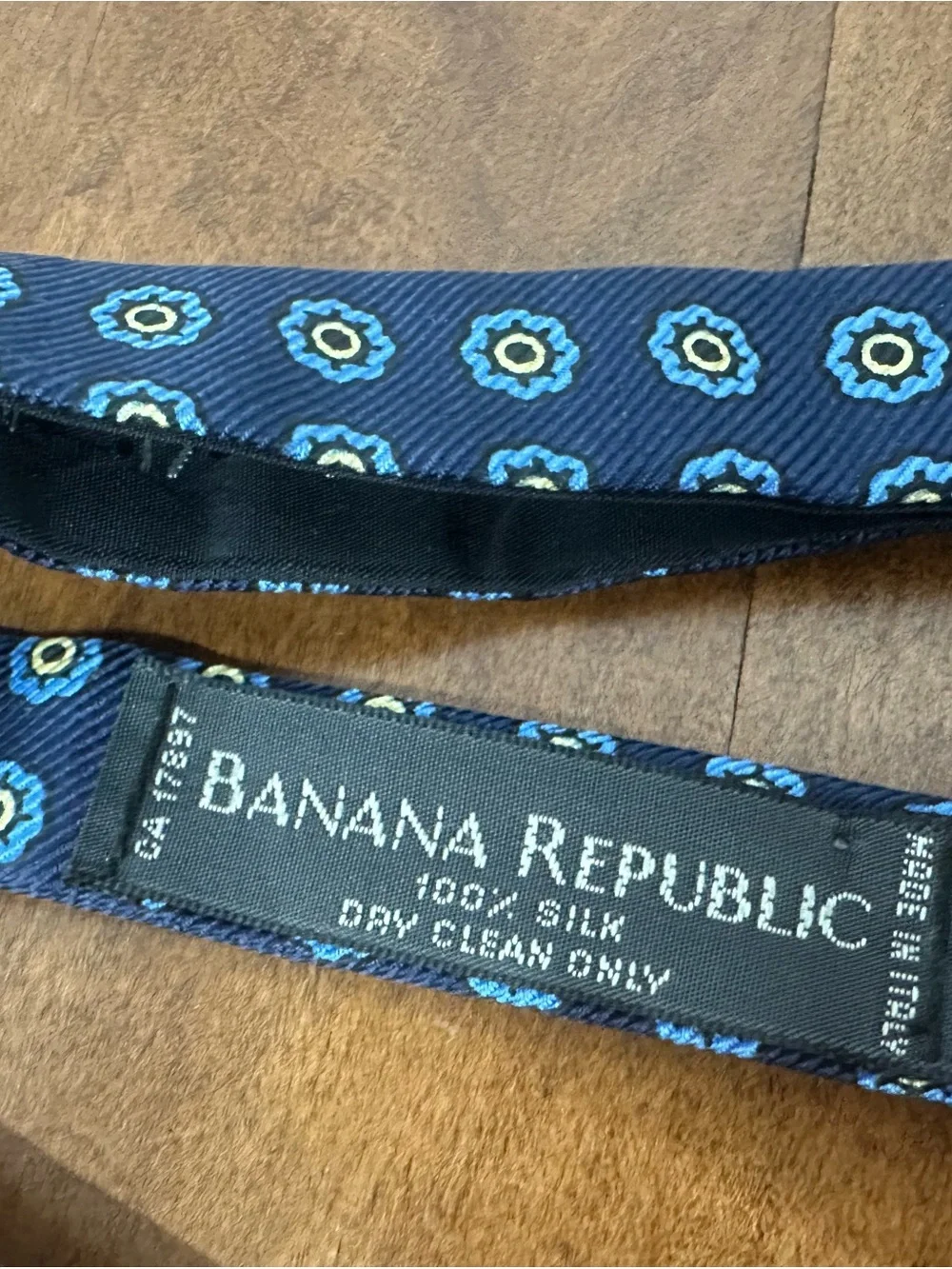 Banana Republic Navy Floral and Burgundy Plaid Self-Tie Bow Ties - Set of 2